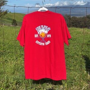 Stumpys Ketchum Idaho red Bar Tee shirt Haynes beefy